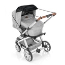 Reer aurinkosuoja lastenvaunuille, musta