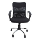 Työtuoli DARIUS kaasujousella, keinumekanismi, verkkokangas, musta