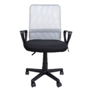Työtuoli BELINDA kangasverhoilu, kaasujousella, musta/valkoinen