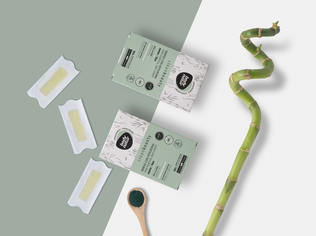 Body Natur ihokarvanpoiston vahaliuskat kasvoille 12 kpl