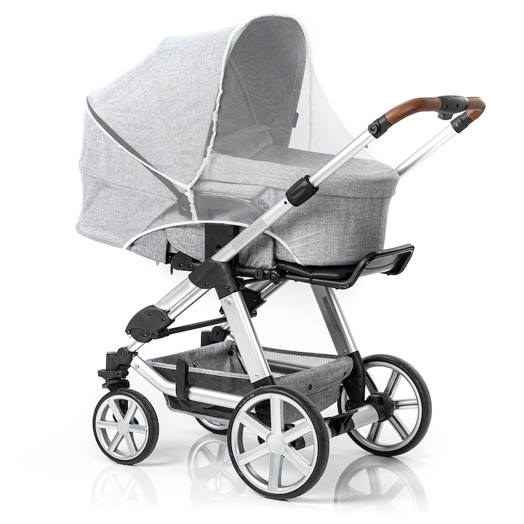 Reer Bitesafe hyttysverkko lastenrattaisiin, valkoinen