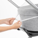 Reer Bitesafe hyttysverkko lastenrattaisiin, valkoinen