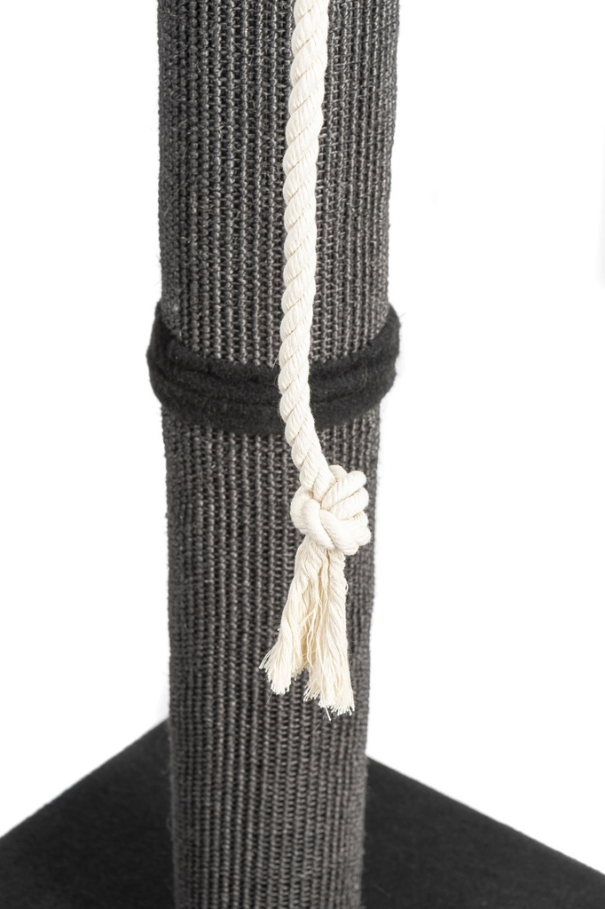 Ecomfy Tower kissan raapimapuu pedillä musta 120cm