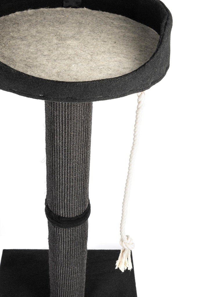 Ecomfy Tower kissan raapimapuu pedillä musta 120cm