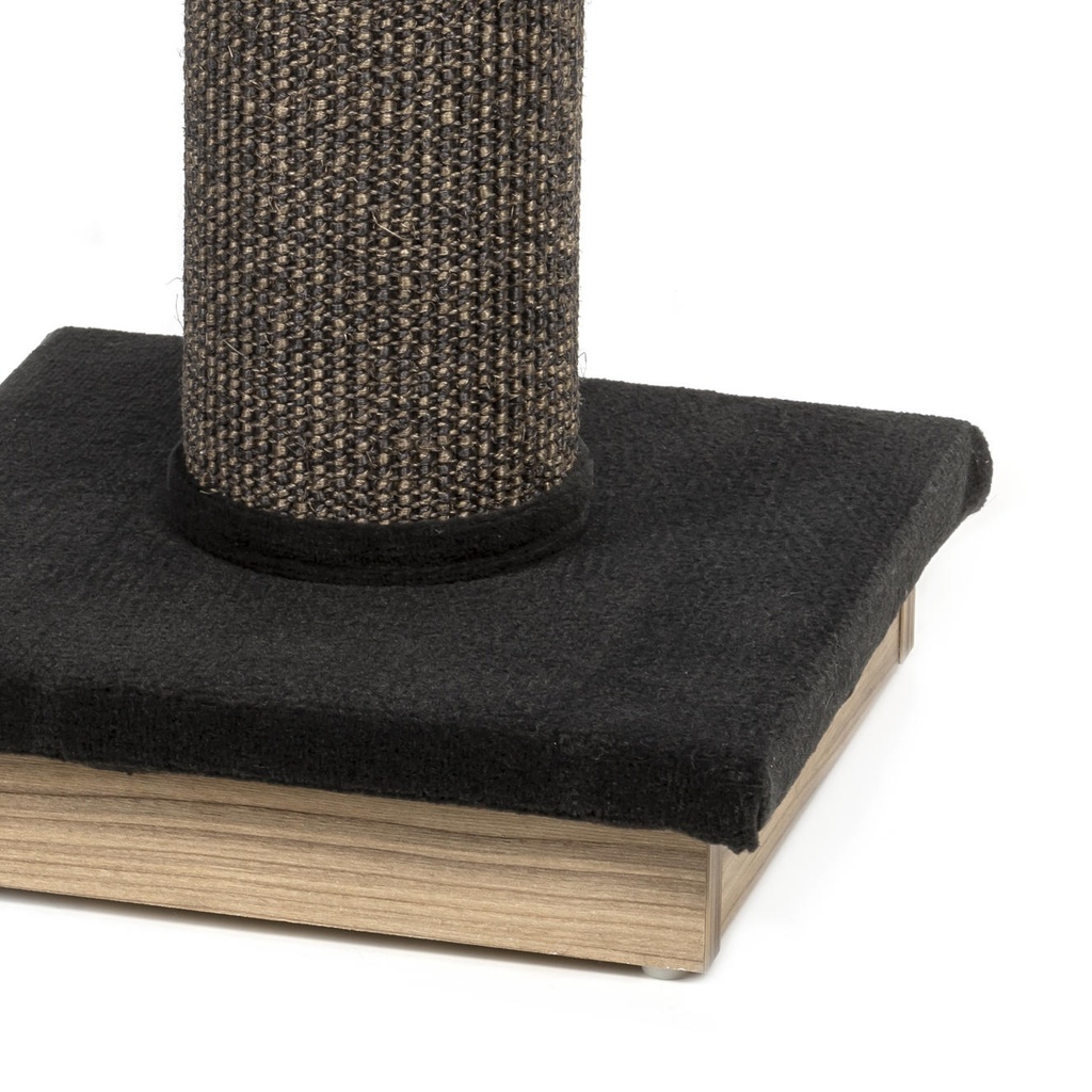 Ecomfy kissan raapimatolppa pedillä musta 67,5cm