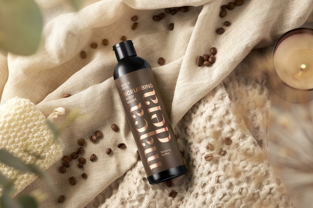 Macadeia kuoriva suihkusaippua 300ml Relaxing Coffee  