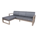 Garden furniture set POSTA corner sofa and table, beige