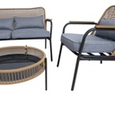Garden furniture set SARRAN table, sofa, 2 chairs