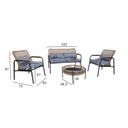 Garden furniture set SARRAN table, sofa, 2 chairs
