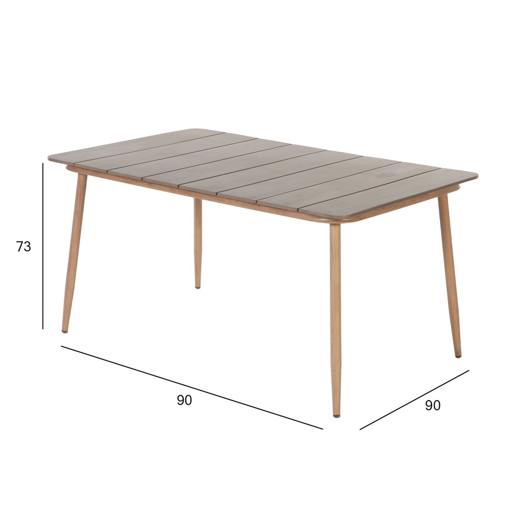 Table NORWAY 147x90xH73cm, beige