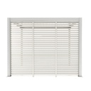 Lamelliseinä MIRADOR-111 puutarhakatokseen 4m, alumiinia 124xK238cm, valkoinen