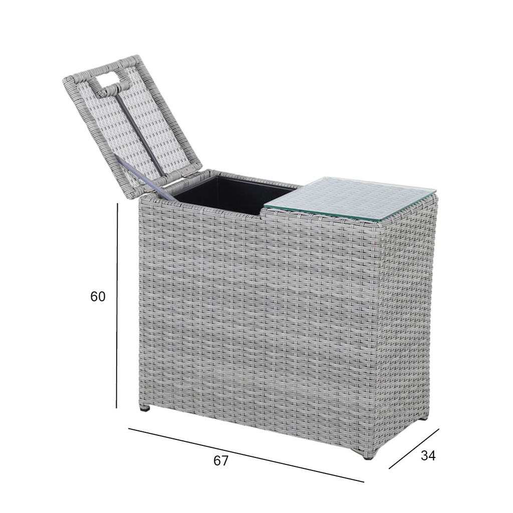 Side table ASCOT 67x34x60cm