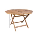 Table FINLAY 120x120xH72cm, acacia