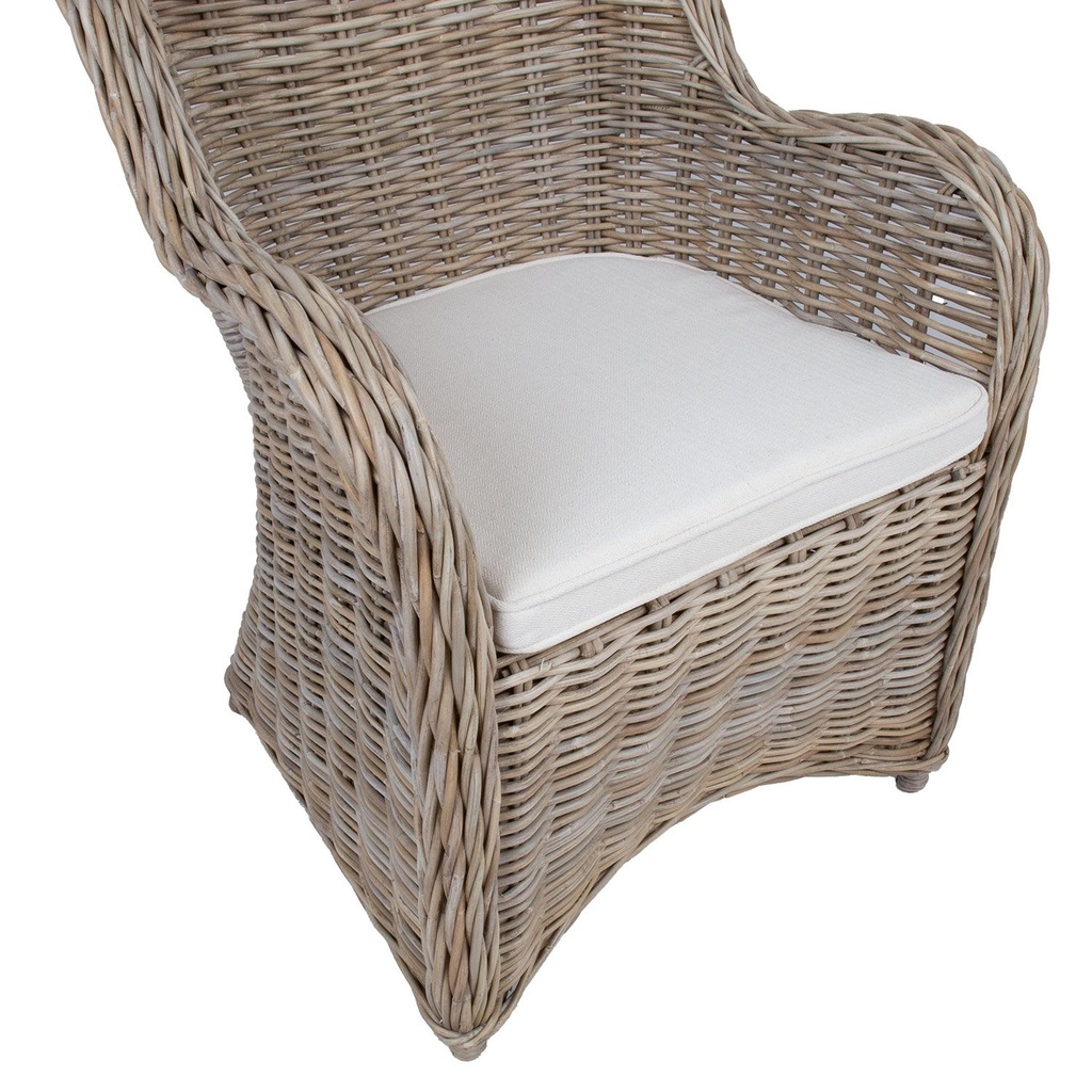Armchair KATALINA 62x62xH83cm, natural rattan