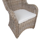 Armchair KATALINA 62x62xH83cm, natural rattan