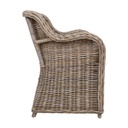 Armchair KATALINA 62x62xH83cm, natural rattan