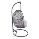 Hanging chair FOLDY dark grey