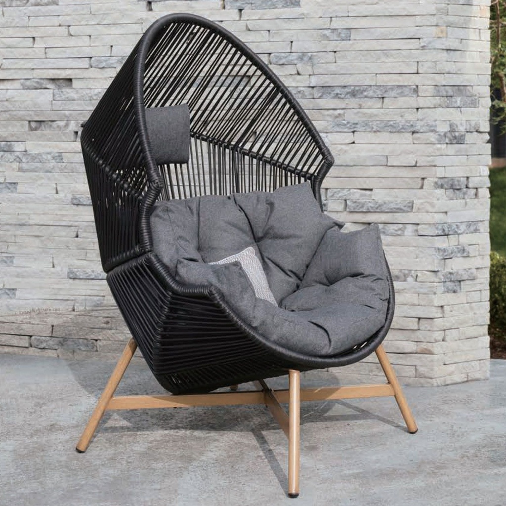 Leisure chair HELSINKI black