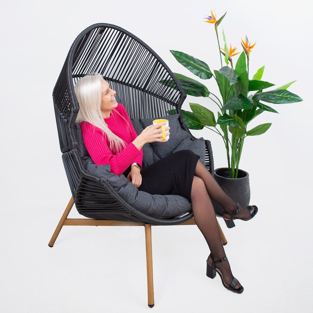 Leisure chair HELSINKI black