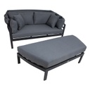 Sofa TOMSON with canopy, dark grey