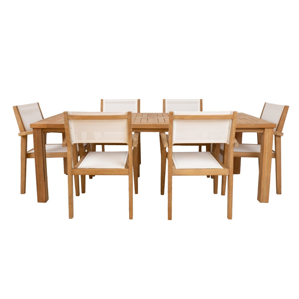 Dining set BALI table, 6 chairs