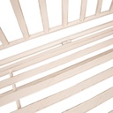 Bench JASMINE 103x50xH93cm, antique white metal