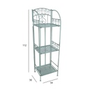 Shelf MINT 34x30xH112cm, antique green