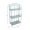 Shelf MINT 59x31xH117cm, antique green