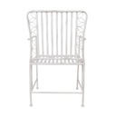 Chair JASMINE antique white metal