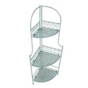 Corner shelf MINT 34x34xH118cm, antique green