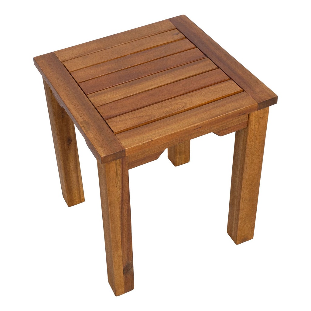 Bench-side table FORTUNA 40x40x45cm, acacia