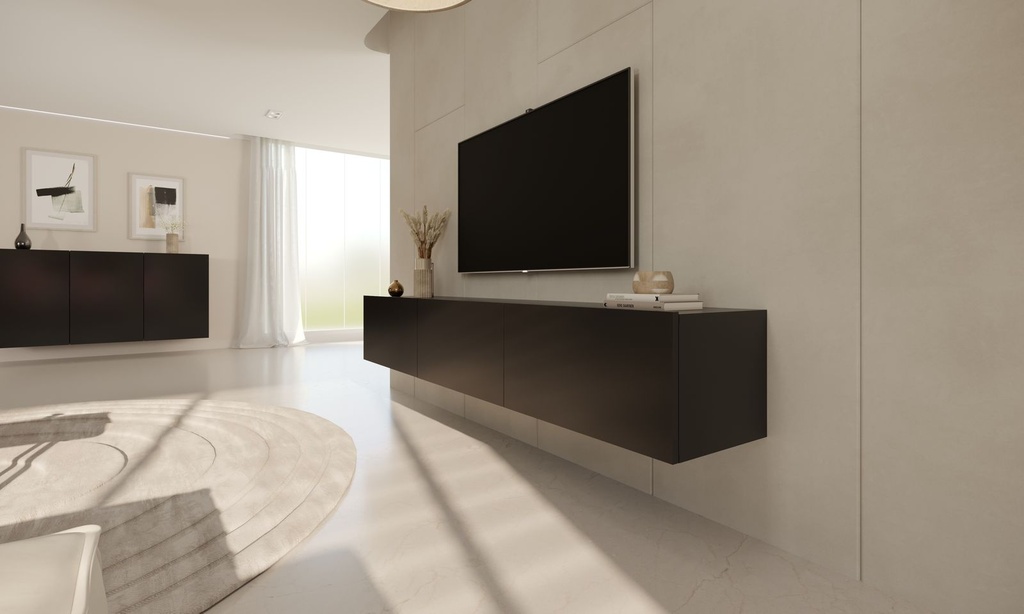 Dallas TV cabinet black