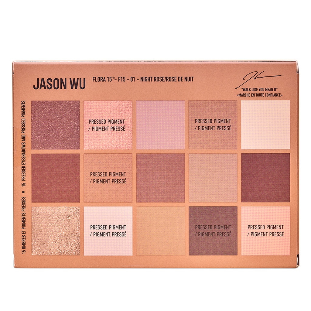 JWB Flora 15 Eyeshadow palette  02-Dusty rose