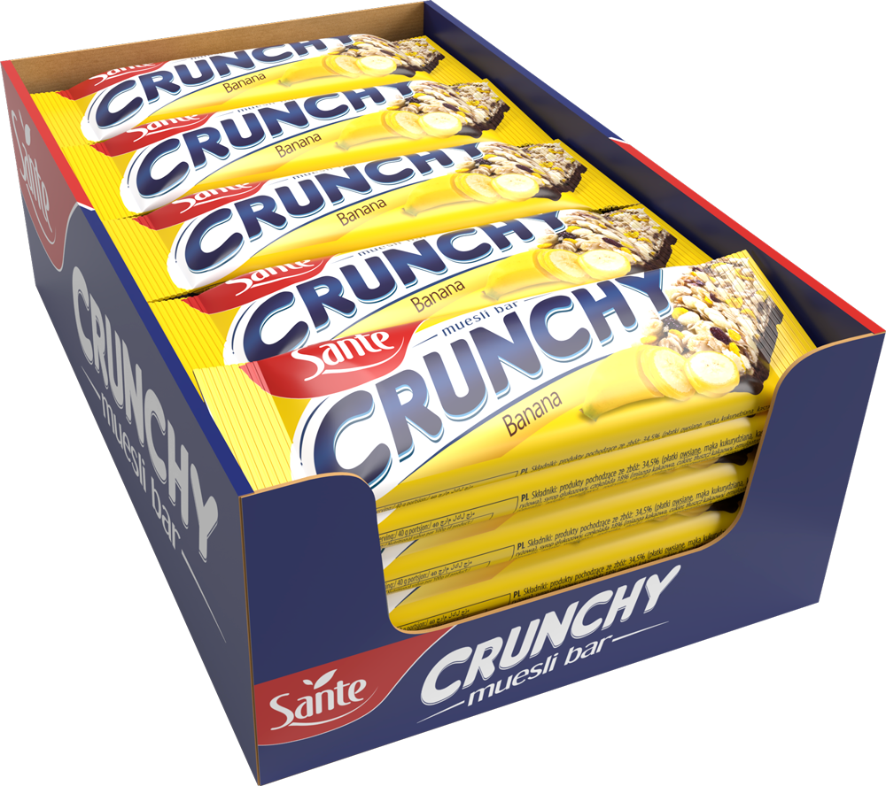 Sante Crunchy välipalapatukka banaani suklaalla 40g