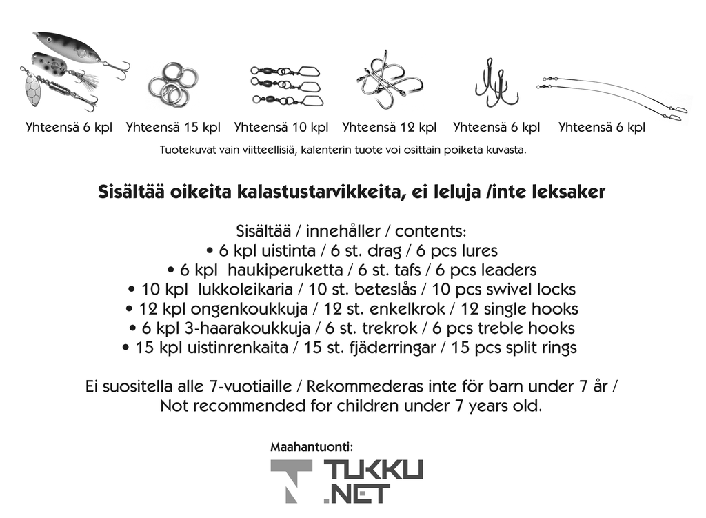 Jakki kalastajan joulukalenteri lusikka