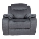 Recliner armchair GENTRY manual, grey