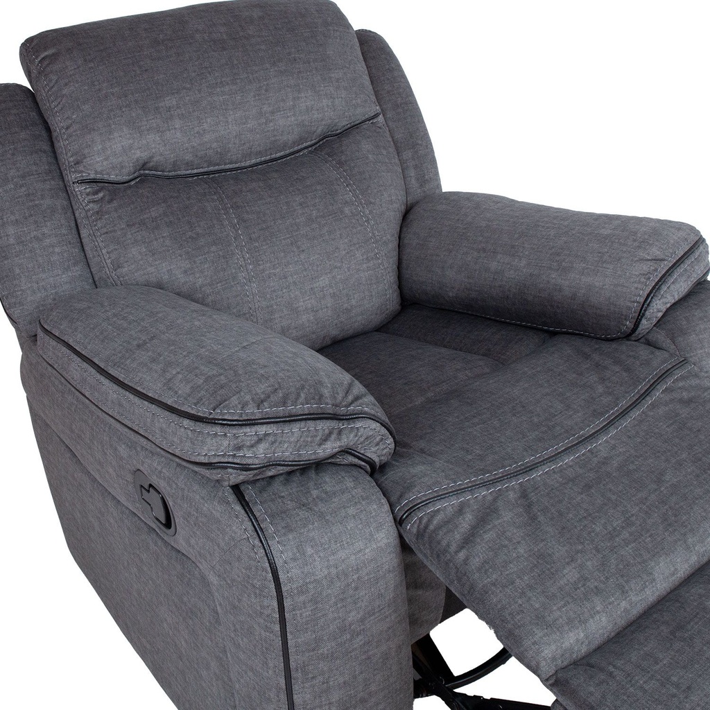 Recliner armchair GENTRY manual, grey