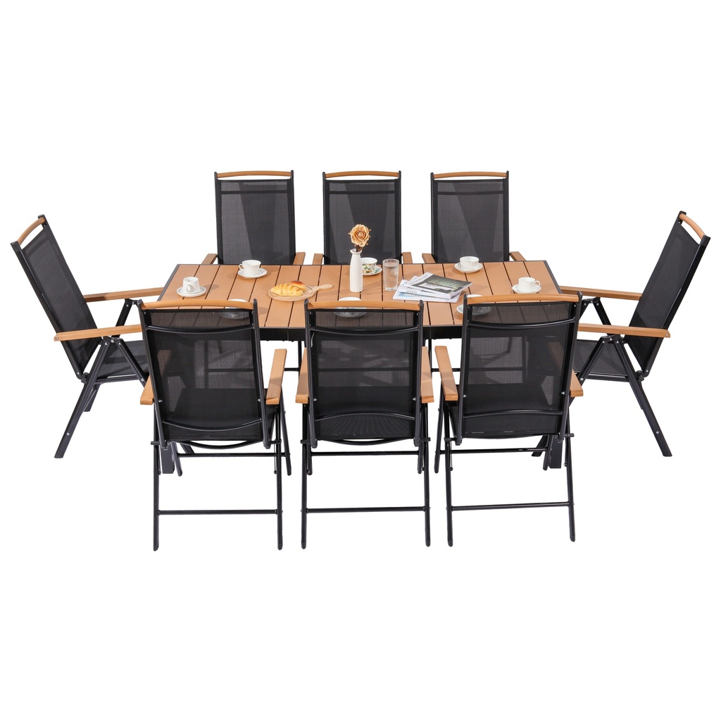 IZZY 8 hengen ulkoruokapöytä