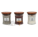 Woodwick 3 Mini Woody Candles Set 3 Piece, 3x85gr - Tuoksukynttilä
