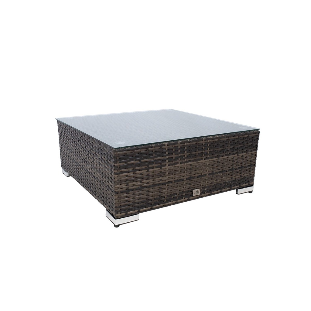 Puutarhapöytä SEVILLA NEW 71x71xK30cm, tummanruskea