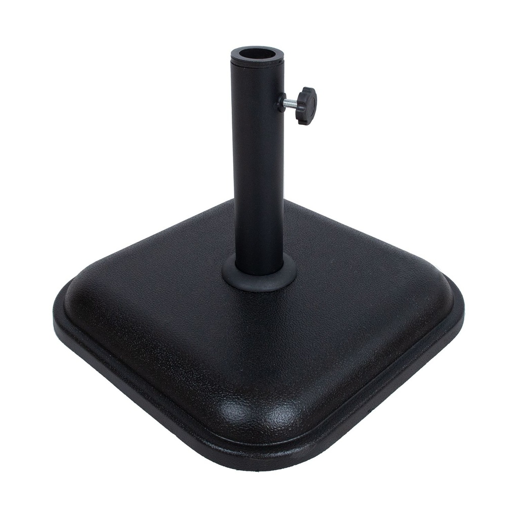 Aurinkovarjon jalka 36x36x6cm/12kg, musta