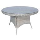 Puutarhapöytä ASCOT Ø121xK75cm, harmaa