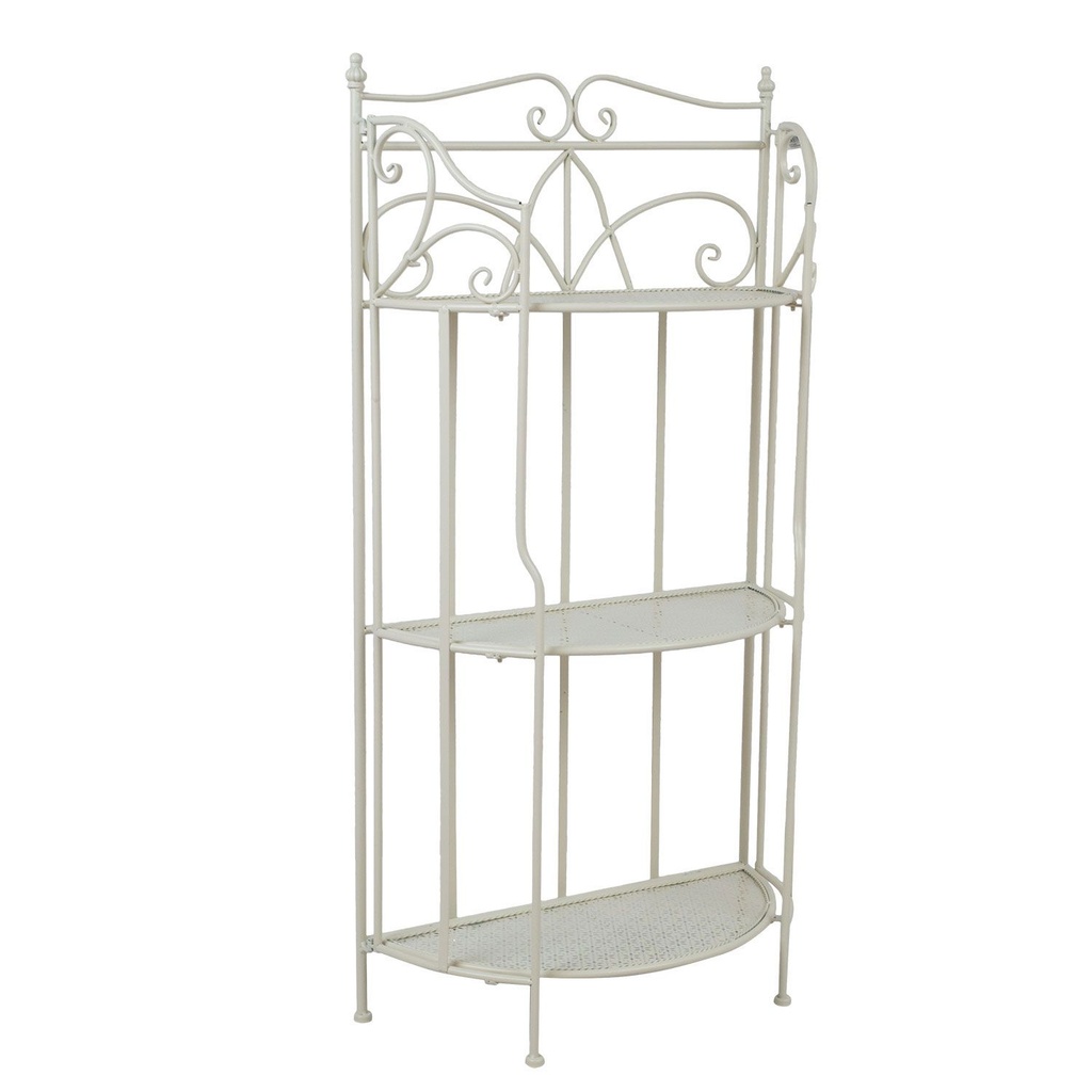 Hylly SANDY ulkokäyttöön 58x28xK114cm, valkoinen