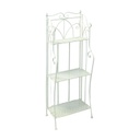 Hylly SANDY ulkokäyttöön 40x28xK126cm, valkoinen