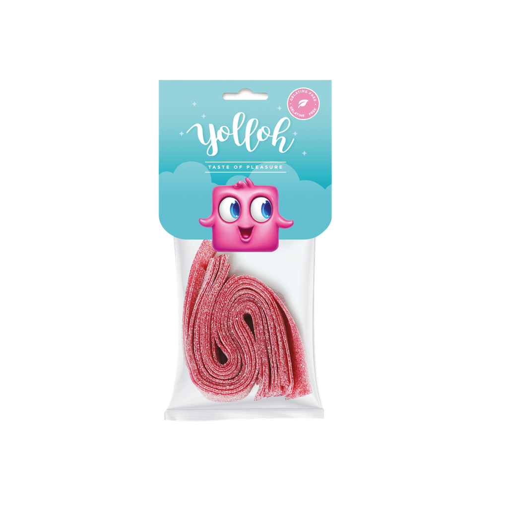 Yolloh mansikkaremmit gelatiiniton 70g