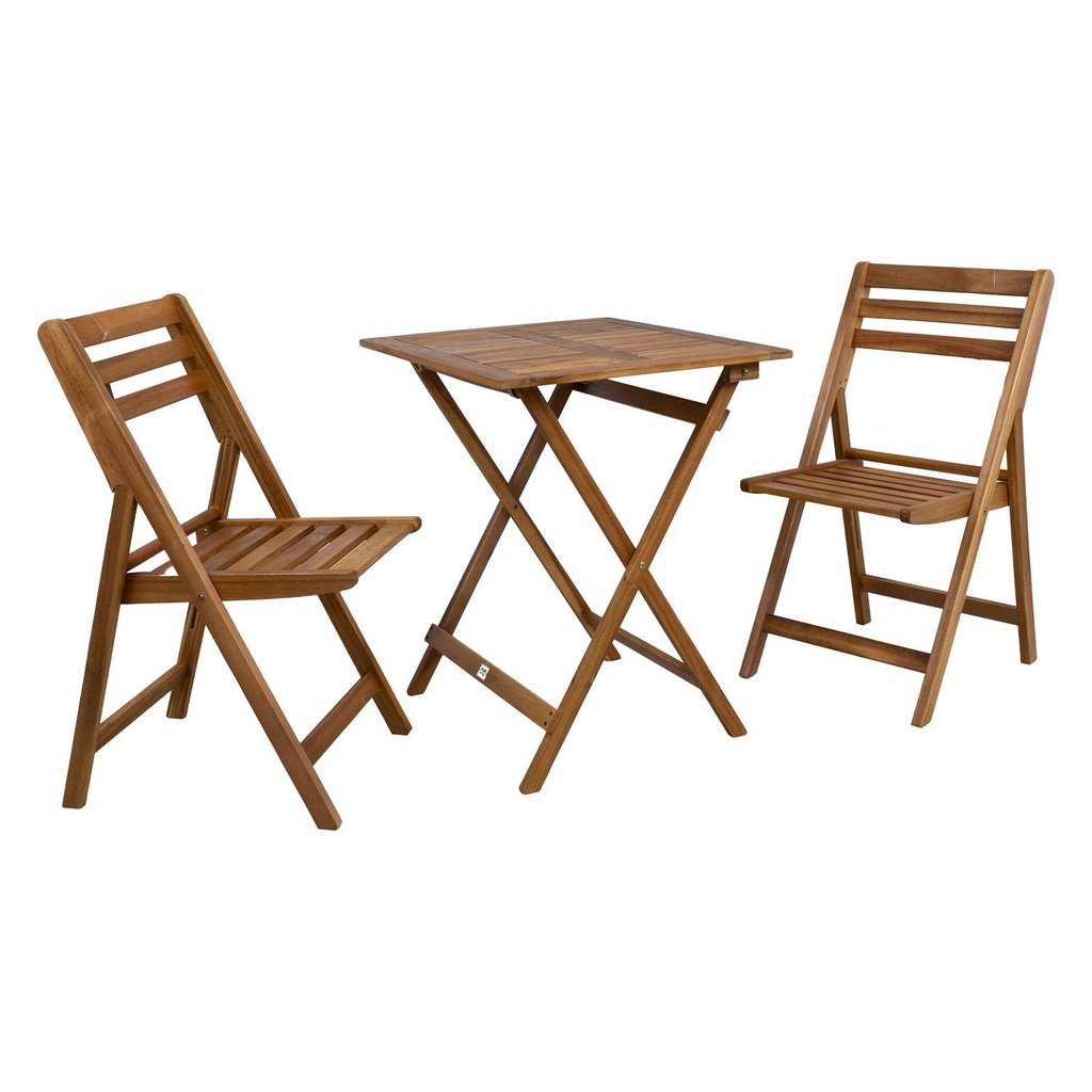 Parvekeryhmä FERDY, pöytä + 2 tuolia
