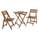 Parvekeryhmä FERDY, pöytä + 2 tuolia