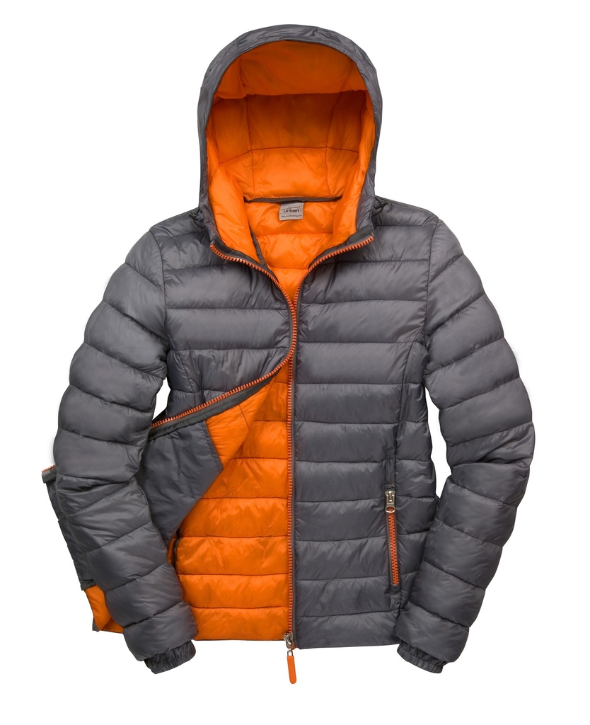 Toppatakki Result Snowbird, vettä hylkivä, harmaa / oranssi naisten XXL