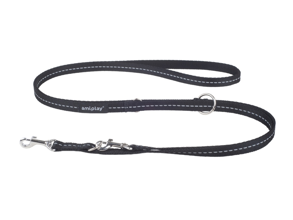 Amiplay heijastava 6-in-1 -talutin 100-200x1cm