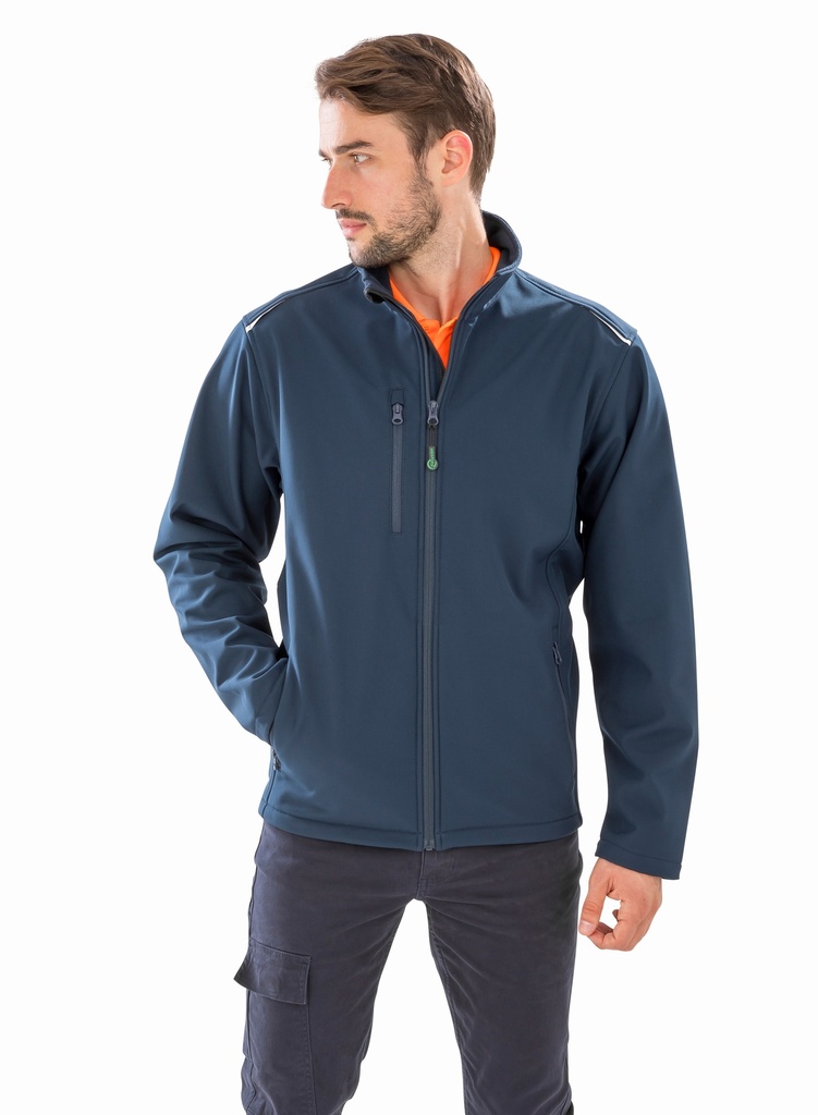 Softshell-takki Result Recycled, vedenpitävä, navy miesten 3XL       